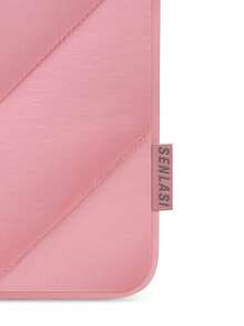 SENLASI SENLASI Puffy Protective Laptop Sleeve 13.5 14 15 16 Inch,Laptop Bag Compatible With Macbook Air 13 15 M1 M2 2012-2023, Pro 13 14 15 2010-2022,14-16 Chromebook Surface Notebook,Soft Fluffy Inner Lining, Waterproof Laptop Case,Beige Black Pink
