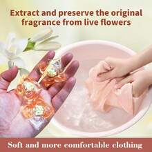 1 Bucket/3D Laundry Detergent Pods [More Convenient Than Laundry Powder!] 3-In-1 Long Lasting Fragrance, Stain Removal Laundry Detergent Balls - Multicolor - View 9