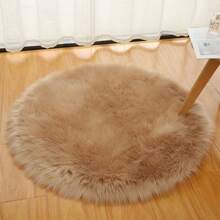 Round White Plush Photography Backdrop, Fuzzy Carpet-Style Round Area Rug For Nail Art Display, Living Room, Bedroom, European Style, Nordid Style,Nail Supplies,Nail Tools,Nail Art Tools,Back To School,Nails,Nail Tools For Press On Nails