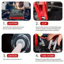 Portable Car Jump Starter Emergency Power Bank - 12V Battery Booster Charger For 5.0L Gasoline And 3.0L  Engines - With Flashlight - For Cars, Motorcycles, SUVs - Safely Jump-Start A Dead Battery In Seconds, Cargador De Bateria De Carro