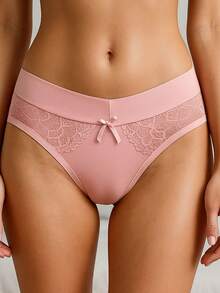 Panty Kit With Lace And Bow Detail - Nhiều màu - Xem 1