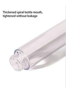 5毫升液体粉底瓶，真空抗氧化鸭嘴式便携旅行装乳液面霜笔，透明旋转笔，灰色砂纸指甲锉双面摩擦条，化妆唇彩容器涂抹器睫毛增长液管，化妆唇彩涂抹器，睫毛增长精华液管 - 無色 - 查看 6