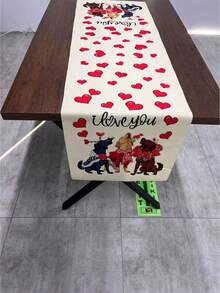 Made In Turkey - Elegant Table Runner 40x140 Cm – Modern Dining Table Decoration - Red Violet - View 1