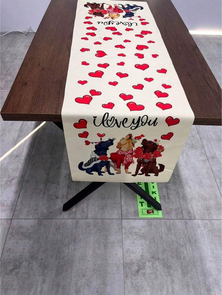 Made In Turkey - Elegant Table Runner 40x140 Cm – Modern Dining Table Decoration - Red Violet - View 1