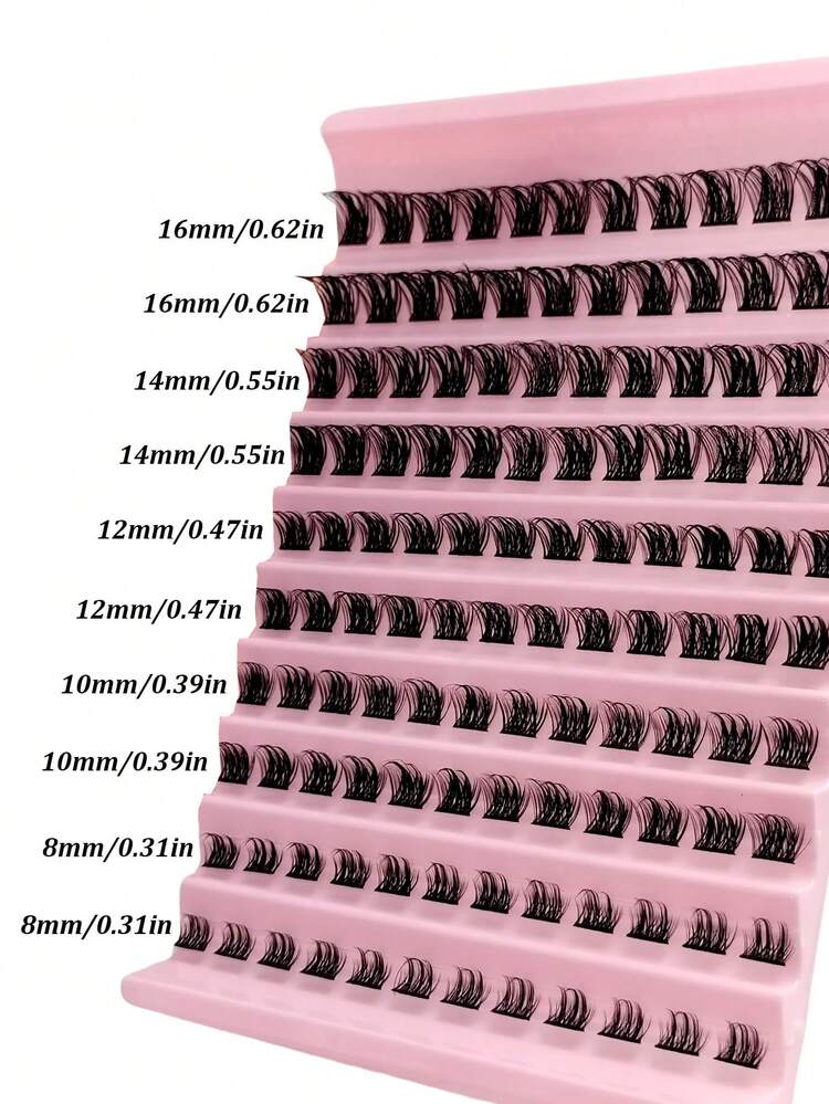 Rikuaild 120 piezas de pestañas postizas naturales y ligeras con rizo en D, esponjosas, para extensión de pestañas DIY en casa, gruesas y suaves, para uso diario - D - Añade 3