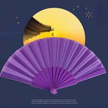 1 Stück vielseitiger, einfacher Faltfächer, moderner Faltfächer, geeignet für Zuhause, Aufführungen als Requisite, Sommer Fächer