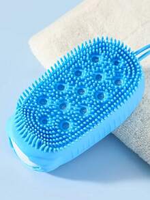 4 件套双面硅胶沐浴刷 - 清洁按摩二合一，提升沐浴体验
