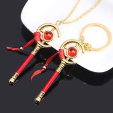 1 件全新动漫钥匙扣弗里伦魔法棒装饰角色扮演道具可爱吊坠挂饰角色扮演钥匙扣玩具礼物