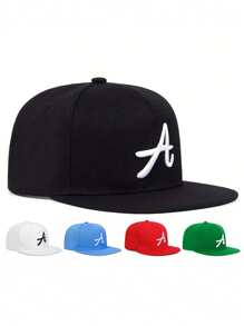 1 Pc Embroidered R Letter Faux Fur Snapback Cap, Adjustable Outdoor Sun Protection Casual Hat Suitable For Spring, Autumn, Travel, Beach, Vacation, Y2K Style For Boys And Girls