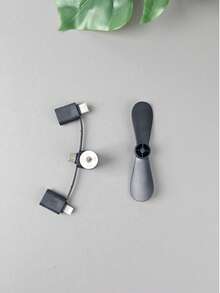 CLUBLU 1个便携式手持手机风扇，夏季迷你降温风扇 - 彩色 - 查看 4