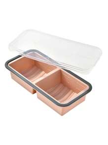 带盖硅胶冷冻托盘 - 汤冷冻容器模具 - 硅胶冷冻模具，用于制作冰块，用于冷冻汤、炖菜、酱汁、餐食准备，非常适合储存汤、酱汁、米饭、剩菜、果汁、甜点、冰沙等 - 彩色 - 查看 20