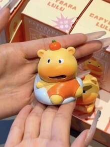 可爱水豚盲盒 - 超甜水豚露露创意表情符号收藏毛绒公仔，可爱卡通树脂小雕像装饰，居家/办公桌 & 生日/情人节派对收藏品