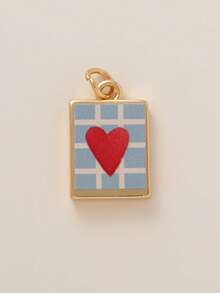 1件简约精致INS风草莓爱心DIY吊坠，18K镀金，抗氧化，适合送给妻子和母亲，可自由搭配 - 彩色 - 查看 10