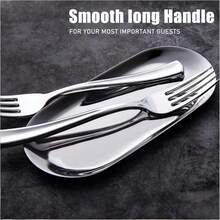 160 Pieces Silver Plastic Silverware - Silver Disposable Silverware - Plastic Silverware Heavy Duty - 80 Forks 40 Knives 40 Spoons - Disposable Silver Cutlery Perfect For Wedding/Party,9001080 - 銀色 - 查看 2