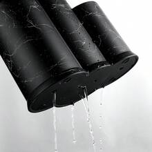 1 pieza Soporte universal para cuchillos, 3 en 1, Raqueta de cocina Utensil, Ralladura de almacenamiento de cuchillo, Empty Ranura para cuchillas de gran tamaño, Rango de utensilios de baño negro cepillado multifunción para cocinas U Lápices, + talla grande - Gadget de Cocina Salvavidas - Dibujo de alambre negro 3 en 1 - Ver 5