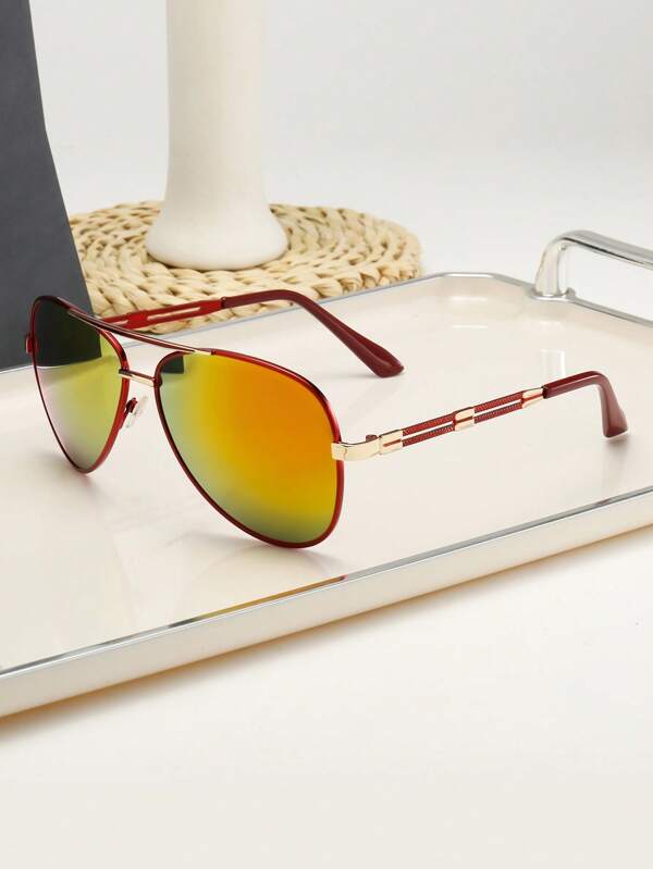1pc Solid Color Casual Fashion Glasses, Suitable For Daily Wear, Outdoor Activities, Sports, Fashionable Unisex