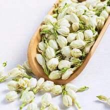 300g 天然优质茉莉花干花蕾干花植物装饰 - 非常适合室内家居装饰摆件 - 节日活动、派对、餐桌布置、花草DIY蜡烛、干花香氛装饰手工艺品、花袋、香囊制作 - 綠色 - 查看 3