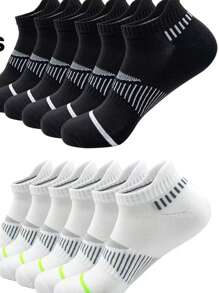 6/12 /20Pairs Men Short Socks High-Quality Low Cut Soft Comfortable Ankle Socks Mesh Breathable Versatile Casual Men Boat Socks