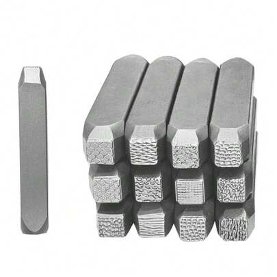 Steel Stamp Punch Set - Jewelry Metal Stamping Tools - Jewelry Engraving Tools - Jewelry Chasing Set Professional Craft Mold - Steel Texture - Suitable For Stamping On Wood, Leather, Jewelry And Other Materials - Handicraft Art Punch Set