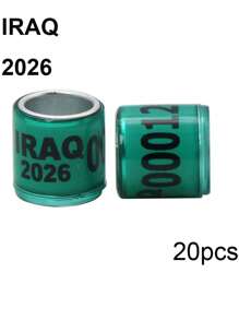 20pcs 2026 Multicolor Pigeon Foot Ring Aluminum Plastic Bird Leg Rings Sign Rings With Letter Number For Pet Bird Fly Race Identification Tracking Training Foot Ring