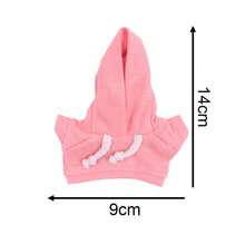 【仅衣服】17cm拉布布盲盒衣服卫衣玩偶配饰Labobo马卡龙毛绒玩偶挂饰娃娃衣服卫衣拉布布专用毛绒玩偶 - 彩色 - 查看 8