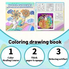 1 pezzo Libro da colorare per adulti con motivi Hygge per relax e decompressione, contiene varie immagini magiche e semplici motivi, adatto per attività fai-da-te in famiglia e interazioni genitore-figlio. Si consiglia di utilizzarlo con un blocco da disegno, adatto per compleanni dei bambini, feste e rientro a scuola.