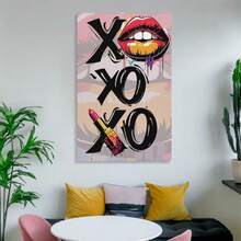 1 bức tranh tường phong cách Retro Kiss - Bức thư tình cổ điển, áp phích phòng ngủ màu đỏ và hồng, tranh trang trí, tranh trưng bày, phong cách trang trí phổ biến đương đại, tranh in rực rỡ, tươi sáng, tranh vải, tranh trang trí theo phong cách Deco hiện đại, tranh tường đẹp, hoàn hảo cho trong nhà và ngoài trời, nhà và văn phòng, phòng ngủ, hành lang, cầu thang, nhà hàng, lựa chọn hoàn hảo (không có khung) - Nhiều màu - Xem 2