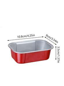 Thick Aluminum Foil Box, Baking Aluminum Foil Box, Air Fryer Aluminum Foil, Aluminum Foil Bowl, Pudding Cup, Oven, Basque Metal Foil Cake Liner, Suitable For Cheesecake And Party Use - Multicolor - View 15