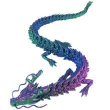 Duży, drukowany w 3D model smoka o wymiarach 60 cm/23,6 cala, dekoracja w kształcie latającego smoka, ozdoba na biurko, prezent na Boże Narodzenie, Halloween, Święto Dziękczynienia, Walentynki, Wielkanoc