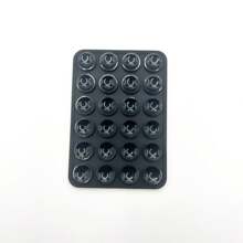 48pcs Double-Sided Silicone Suction Cup Phone Stand, Minimalist Suction Cup Sticker Non-Slip Phone Case Portable Detachable Phone Holder, Square Anti-Drop Phone Suction Cup Stand, Halloween Gift