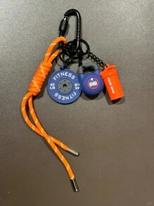 系列创意设计可爱撞色甜美酷炫运动风包包挂件，健身运动配件，夏季时尚救星钥匙扣，健身系列杠铃片壶铃运动水杯挂件，背包挂件，饰品钥匙扣，适合运动型男生女生，送给男女的精美礼物 - 彩色 - 查看 9