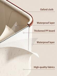 5 Größen verfügbar, großvolumige faltbare Aufbewahrungsbox mit Deckel, Haushalt Kleiderschrank faltbare Aufbewahrungskiste, Kleidung, Decken Organizer Box - Verschiedenfarbig - Übersicht 5