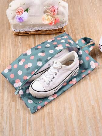 旅行收纳防尘鞋袋杂物袋，简约便携单层鞋袋多用途收纳袋