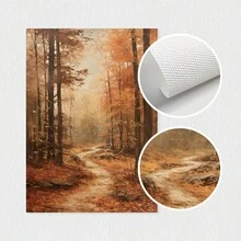 3pcs Vintage Autumn Fantasy Forest Book Bird Moody Wall Art Prints, Rustic Fall Decor Posters, Dark Academia Art Painting, Autumn Decor, Thanksgiving Decor, Ideal Gifts For Living Room, Bedroom, Wall Decor, Home And Room Decor, No Frame - Burnt Orange - View 4