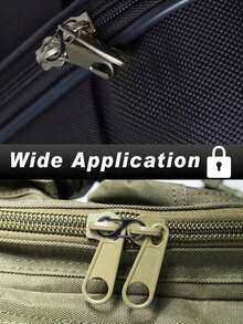 Unisex Zipper Lock Set - Includes Anti-Theft Zipper Pulls, Backpack Metal Buckles With 2 Spring Clips, Versatile S-Shaped Metal Hooks, Suitable For Luggage, Handbags, Wallets, Travel, Camping, Outdoor, Beach, Summer Holiday, Back To School - Multicolor - View 7