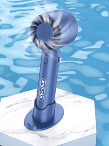 Stay Cool On-The-Go: Small Handheld USB Rechargeable Fan - Portable & Charging For Students & Office Desk Portable Fan Cute Handheld Fan Battery Operated Lightweight Small Personal Fan For Stylish Girl Kids Women Men Outdoor Travel Camping Handheld Fan Portable Fan, 5-Speed Fan, LED Display Screen, Personal Mini Travel Fan With Backup Power Supply, USB Foldable Female Electric Fan