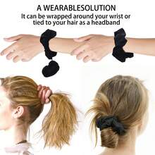 6pcs/3pcs Reusable Alcohol Drink Cup Lids With Straw Hole, Includes Scrunchie Rings, Suitable For Bars, Clubs, Parties, Prevents Foreign Objects, Nylon Cup Lid Scrunchie Set With Drinking Hole - Scrunchie Club Beverage Cup Covers - Multicolor - View 5