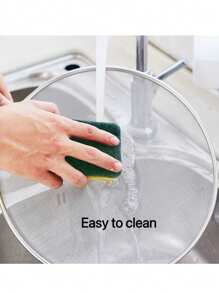 1 pieza Cubierta de red anti-salpicaduras de aceite, protector de salpicaduras con malla de acero inoxidable para sartén, olla de cocción