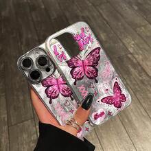 Esta funda para teléfono móvil está diseñada para phone 13 y 14, con un brillante estampado de glaciar, y también es compatible con phone 16 Pro. Es una funda ultrafina de TPU rosa con un motivo, resistente a los golpes y con un diseño que evoca una estética femenina. - Colores mixtos 2 - Ver 3