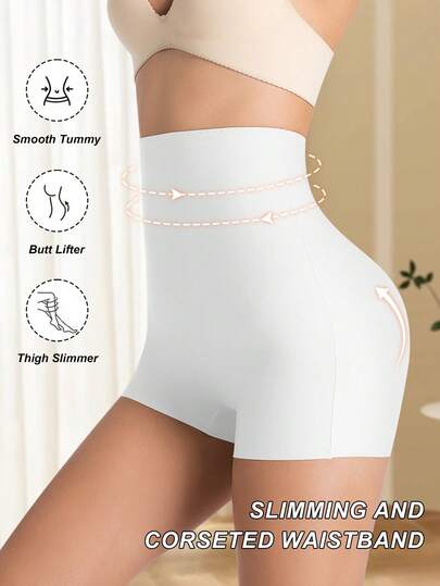 New Fashionable & Comfortable High Waist Shaping Seamless Tummy Control Panties, Butt Lifting Slimming Shorts For Women