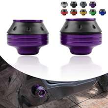 PowerMotor 1套通用摩托車防摔保護套件 鋁合金前叉保護器 摩托車輪圈防摔保護蓋 滑塊 - 均碼 - 查看 5