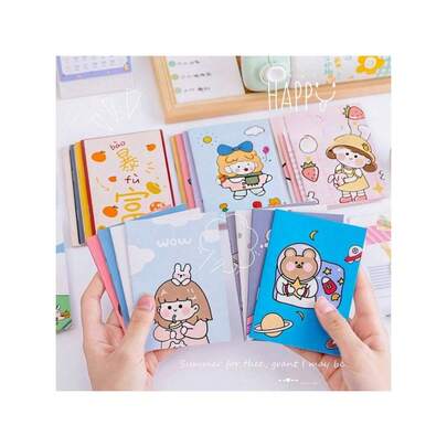 1PCS Cute Cartoon Notebook | Zoo Animal Designs | Adorable Style | Home/School Use | Quality Printing | Staple Bound | Fits Daily Notes