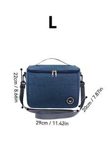 1 hộp đựng cơm trưa màu xanh navy, túi xách, túi cách nhiệt vuông, túi đựng cơm bento dày bằng giấy bạc, dành cho nhân viên văn phòng, học sinh mang theo bữa ăn, túi dã ngoại dung tích lớn - Nhiều màu - Xem 13