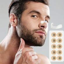 60 Pairs Of Magnetic Nose Patches For Relieving Snoring - Super Strong Breathing Assistance Tool With Massage | Non Irritating Non-Woven Fabric | Sleep Better And Naturally Stop Snoring | Perfect Gift For Couples And Snorers (15/30 Pairs, White/Black),Natural Sleep,Good Sleep Products