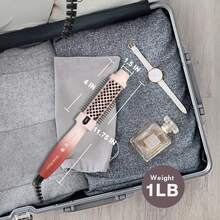 Thermal Brush Hair Curling Brush, 30s Fast Heated Round Brushes 1.5" For Long Lasting Look, Negative Ion Tech, 5 Temp Settings, Less Damage, Universal Voltage, Easy To Use, Gifts For Women, Pink - 美規A型插(110-127V) - 查看 2