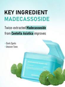 MEDIHEAL 胶原蛋白安瓿面部爽肤水 - 胶原蛋白和神经酰胺 - 紧致肌肤，恢复弹性，深层保湿 - 紧致皱纹和细纹 - 素食真丝面料 - 積雪草祛痘棉片 - 查看 2