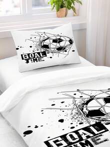 1/2PCS 婴儿床两件套，1 个羽绒被套+1 个枕套，采用数码印花图案的涤纶面料制成，亲肤、透气、不闷热、可机洗、不褪色，适用于儿童卧室，可单独购买 1 个枕套（不含枕芯或羽绒被套）