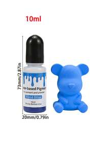 10ml/瓶 24色石膏著色樹脂染料，水溶性濃縮顏料，適用於混凝土水泥模具製作、DIY手工皂著色、蠟燭製作染料顏料 - 彩色 - 查看 18