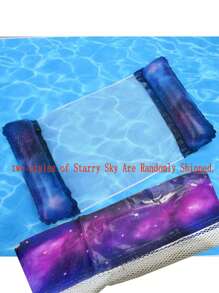 1 Stück Sommer faltbare Wasser-Hängematte Schwimmbad aufblasbares Luftmatratze für Schwimmen Strand Liege Schwimmende Schlafbett Stuhl, Strand Essentials, Strand Accessoires
