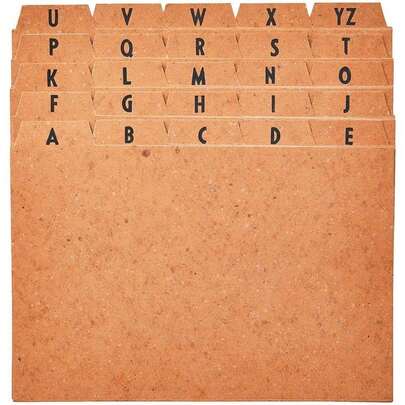 ÍNDICE PARA FICHÁRIO A-Z 4X6 CARTÃO KRAFT